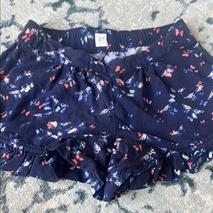 GAP Blue and Red Floral Summer Shorts